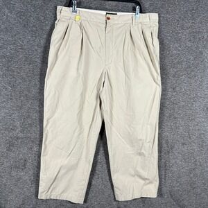 C.C. Filson Co. Mens Pleated Front Khaki Beige Casual Chino‎ Pants Size 40